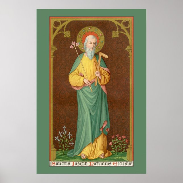 St. Joseph, kyrkans skyddshelgon (SAU 35) Poster (Framsidan)