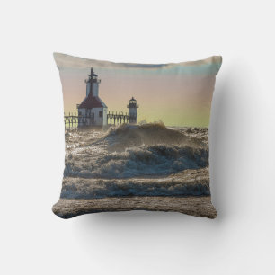 St Joseph Lighthouse Painterly Kudde