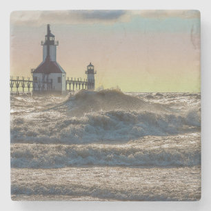 St Joseph Lighthouse Painterly Stenunderlägg