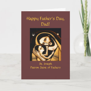 St Joseph Lycklig Fars dag Card Kort