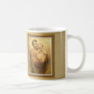 St Joseph med babyJesus att gråta Kaffemugg