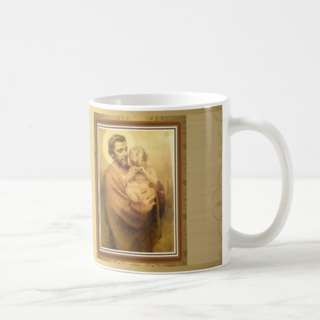 St Joseph med babyJesus att gråta Kaffemugg (Höger)