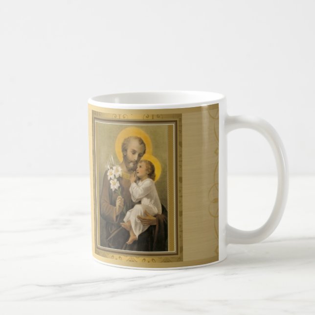 St Joseph med barnet Jesus Kaffemugg (Höger)