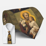 St. Joseph med Child Jesus Lily Slips<br><div class="desc">Vackert,  traditionell katolsk bild av St. Joseph som håller en lily och Baby Jesus i sin arm.</div>