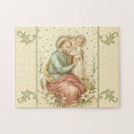 St Joseph med de babyJesus liljarna Pussel
