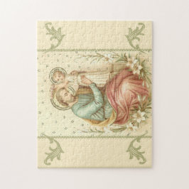 St Joseph med de babyJesus liljarna Pussel