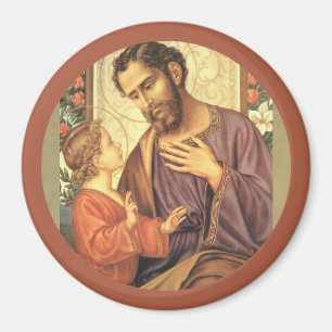 St Joseph med den barnJesus liljan Magnet