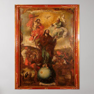 St Joseph med Heliga Trinity Poster