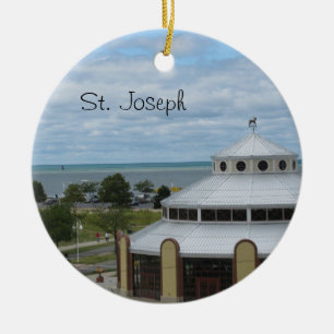 St Joseph Michigan Julgransprydnad Keramik