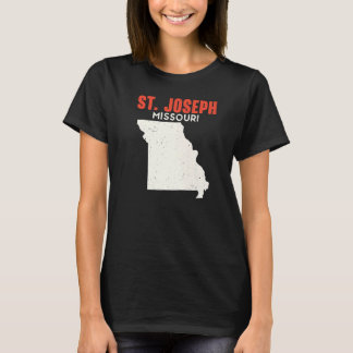 St Joseph Missouri USA State America Travel Missou T Shirt