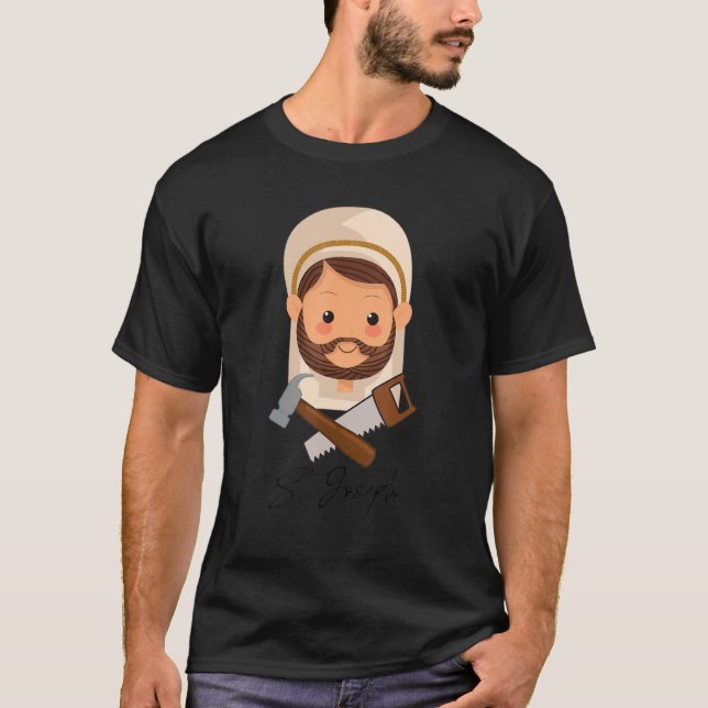 St Joseph och Child Jesus Consecration Catholique  T Shirt (Framsida)