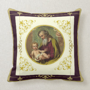 St Joseph och den barnJesus katoliken Kudde