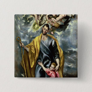 St Joseph och Kristusbarnet, 1597-99 Knapp