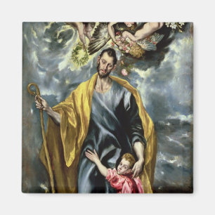 St Joseph och Kristusbarnet, 1597-99 Magnet