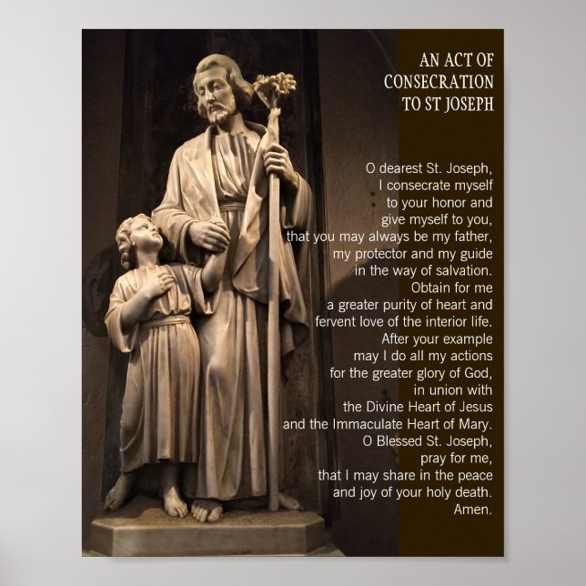 St Joseph Prayer Poster (Framsidan)