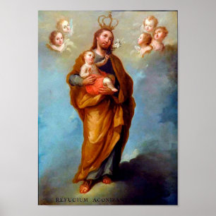 St Joseph, Reuge de i Agony Poster
