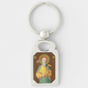 St. Joseph (SAU 35) Rektangulärt Silverfärgad Nyckelring
