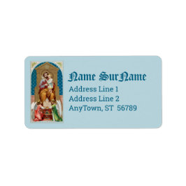 St. Joseph, Småbarn CC, Änglar med Vatikanmodell Adressetikett