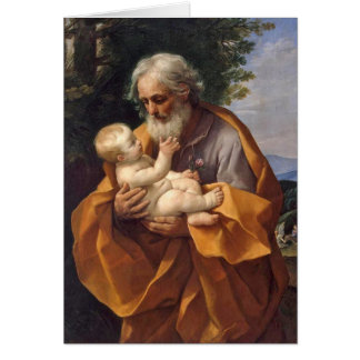 St. Joseph with Infant I Hälsningskort