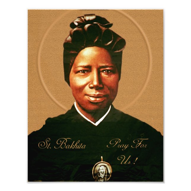 St Josephine Bakhita. Fototryck (Framsidan)