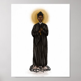 St Josephine Bakhita Print - White Background Poster