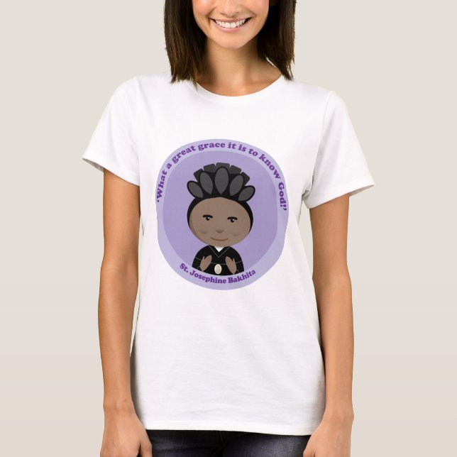 St. Josephine Bakhita T Shirt (Framsida)