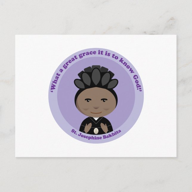 St. Josephine Bakhita Vykort (Framsida)