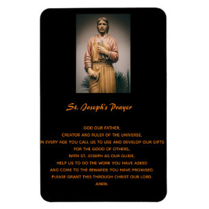 St. Joseph's Anrit of Work Prayer Magnet