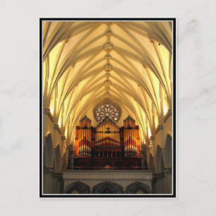 St. Joseph's Cathedral - Choir Loft / Organ Rör Vykort