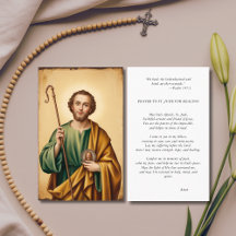 St. Jude Photo Prayer Card för sjukdom