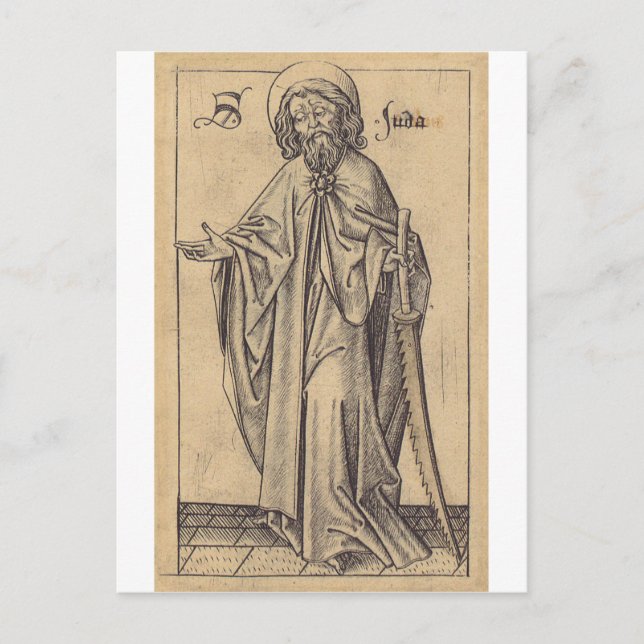 st Jude Thaddaeus Apostle och Jesus bror Vykort (Framsida)