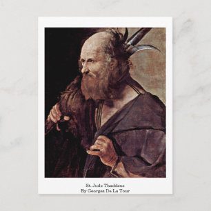 St. Jude Thaddeus av Georges de La Tour Vykort