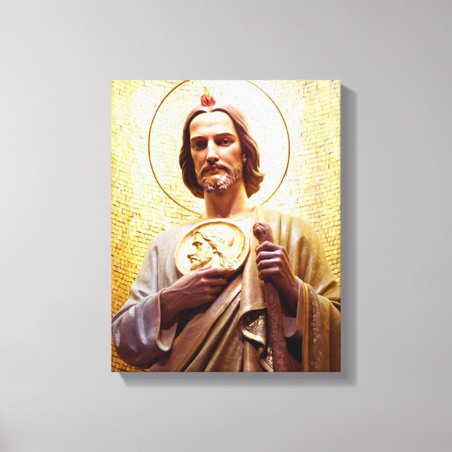 St Jude Thaddeus, det omöjliga skyddshelgon. Canvastryck (Framsida)