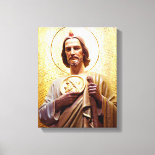 St Jude Thaddeus, skyddshelgon av det omöjligt Canvastryck