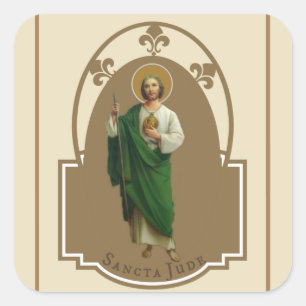 St. Jude the Apostle Cousin of Jesus Fyrkantigt Klistermärke