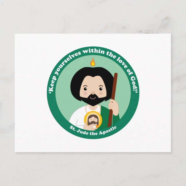 St. Jude the Apostle Vykort (Framsida)