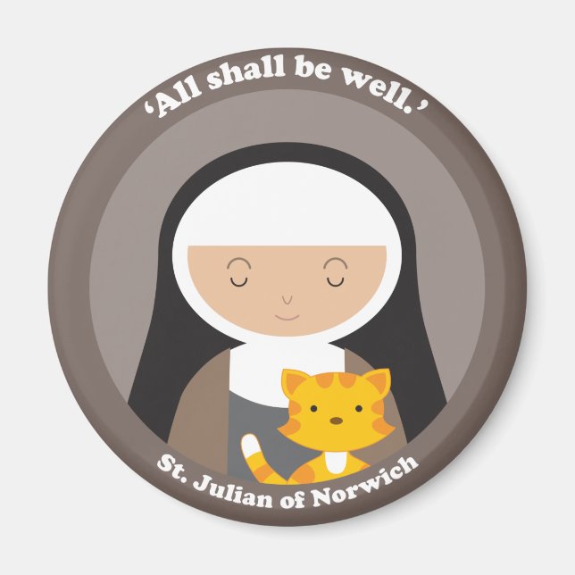 St. Julian of Norwich Magnet (Framsidan)
