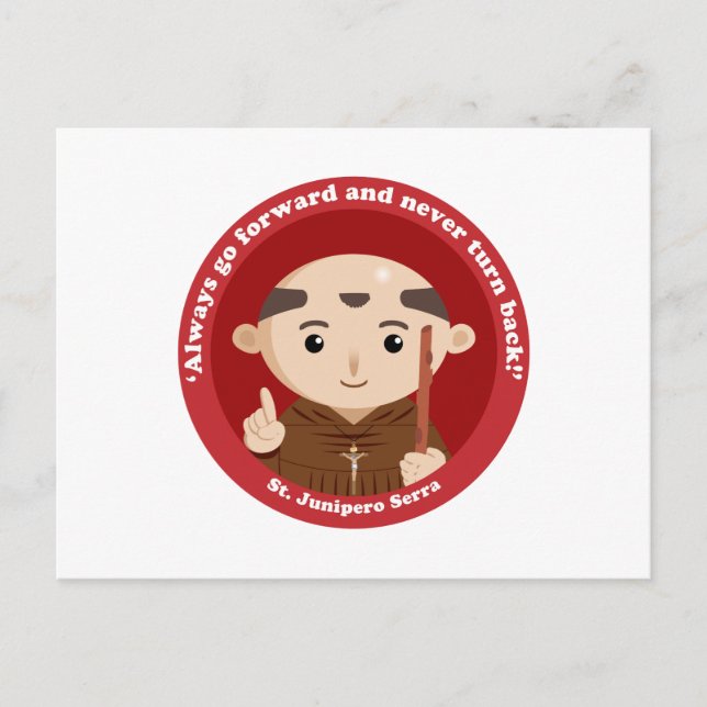St. Junipero Serra Vykort (Framsida)
