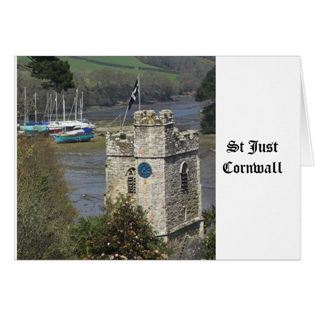St Just Cornwall Hälsningskort (Framsidan Horizontal)