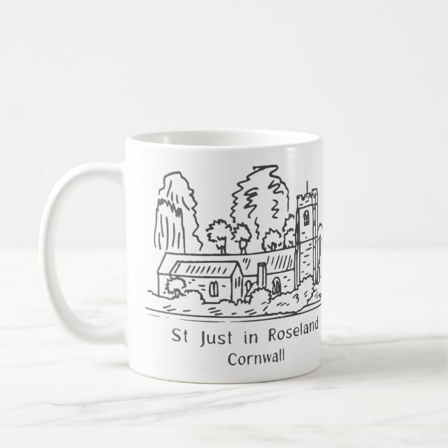 St Just i Roseland Church Mugg (Vänster)