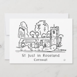 St Just in Roseland-kort Tack Kort