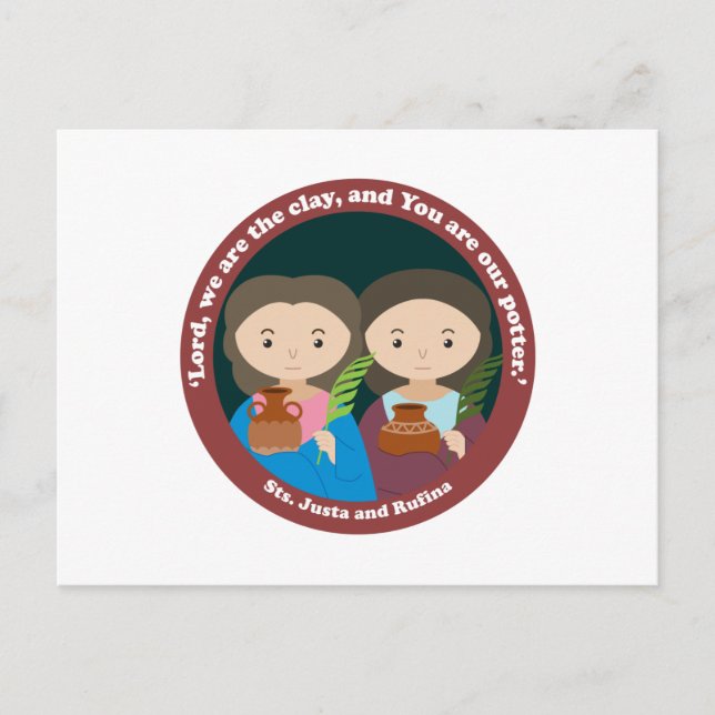 St. Justa & St. Rufina Vykort (Framsida)