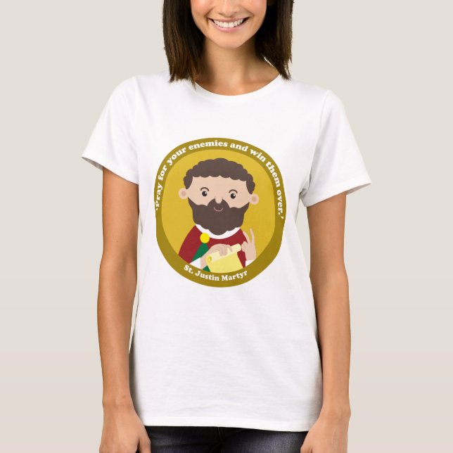 St. Justin Martyr T Shirt (Framsida)