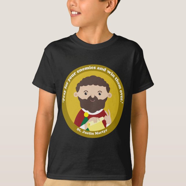 St. Justin Martyr T Shirt (Framsida)