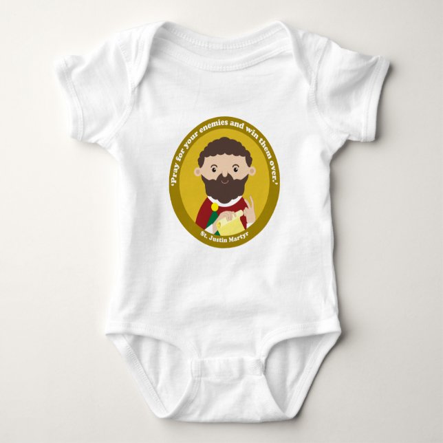 St. Justin Martyr T Shirt (Framsida)