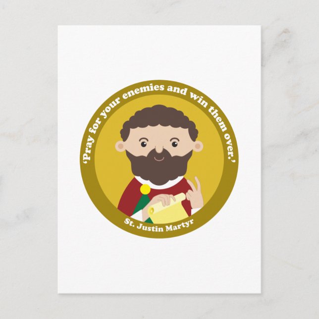 St. Justin Martyr Vykort (Framsida)