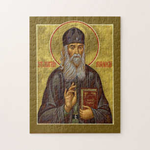 St. Justin Popovic Ortodox Kristus Ikon Pussel