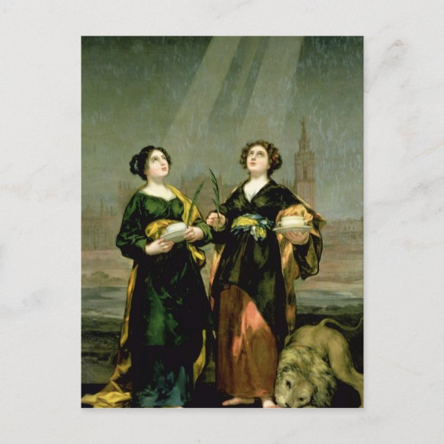 St. Justina och St. Rufina, 1817 Vykort (Framsida)