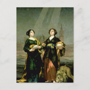 St. Justina och St. Rufina, 1817 Vykort