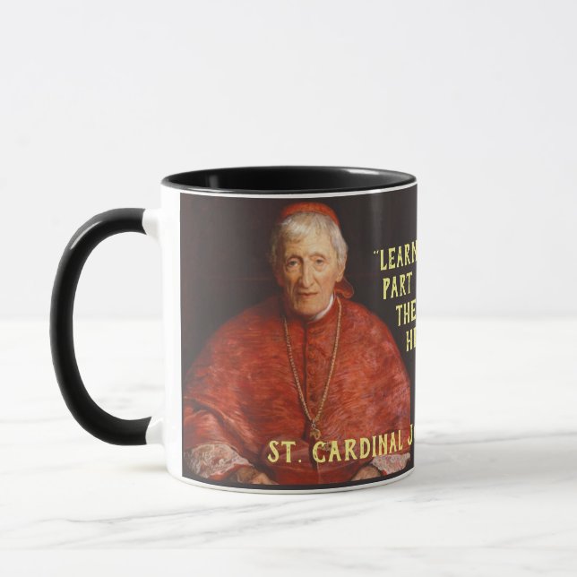 St. Kardinal John Henry Newman Canonization Quote Mugg (Vänster)